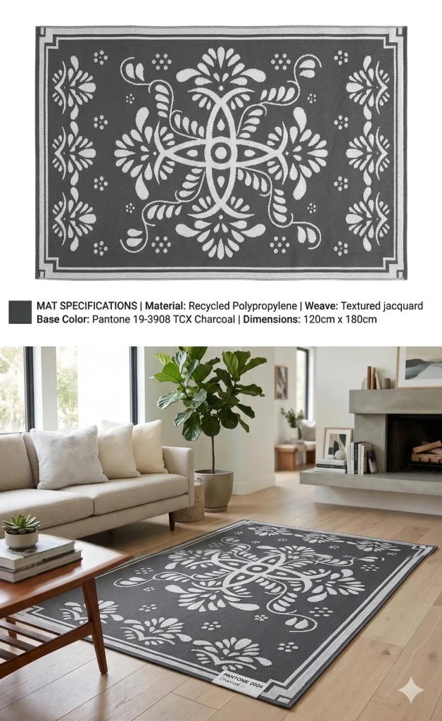 Charcoal Eye Mat
