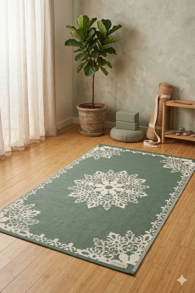 Floral Sage Green Mat
