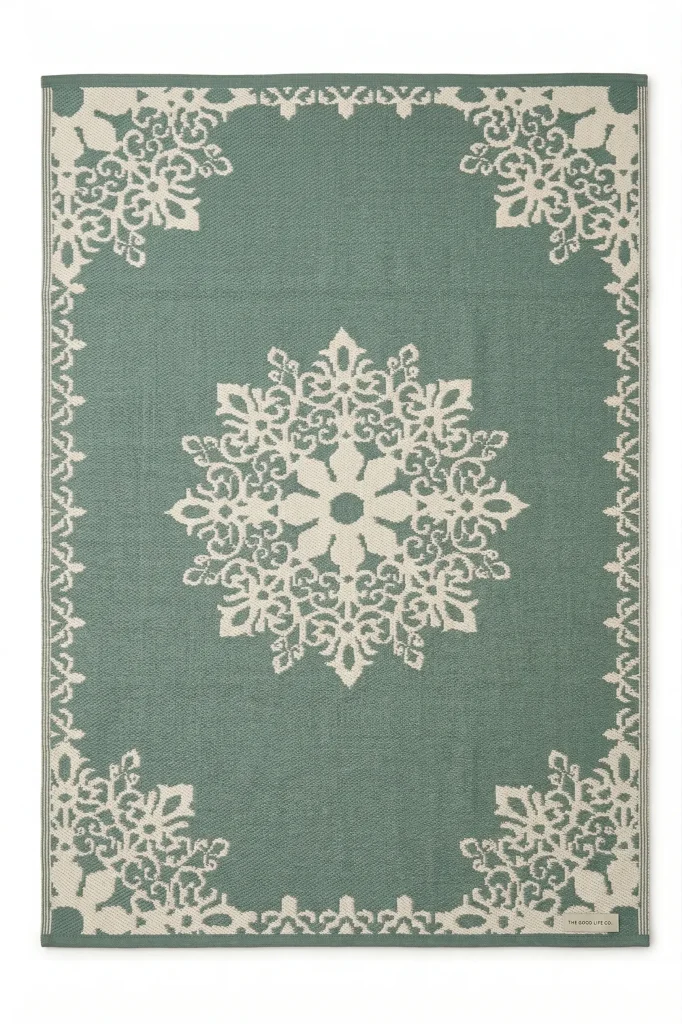 Floral Sage Green Mat