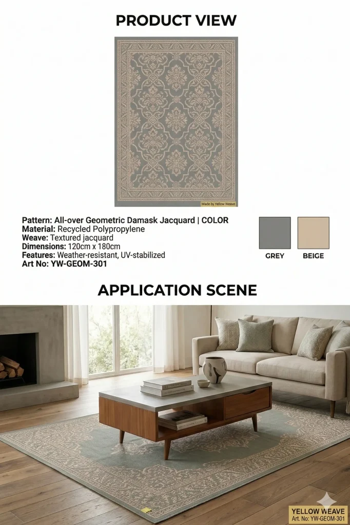 Damask Mat