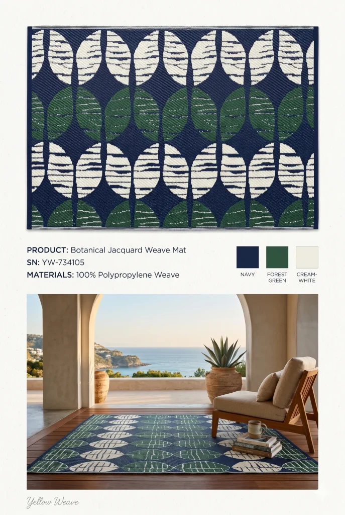 Botanical Ikat for outdoor indoor