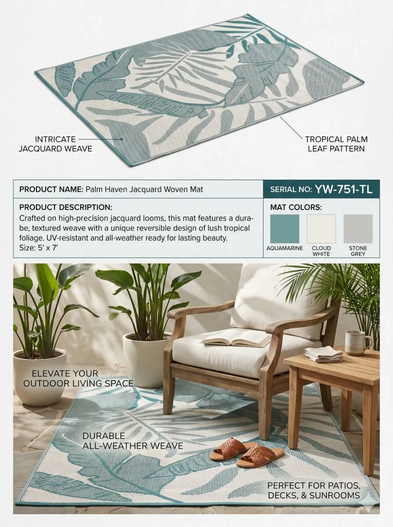 Palm Leaf Haven Mat