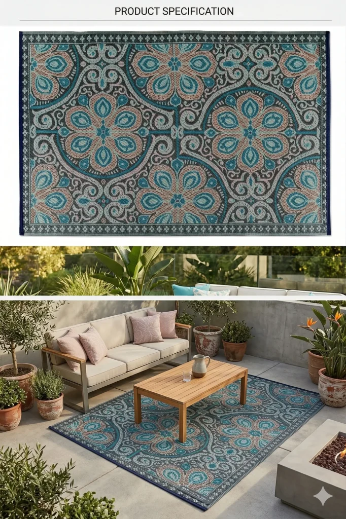 Multicolor floral Mat
