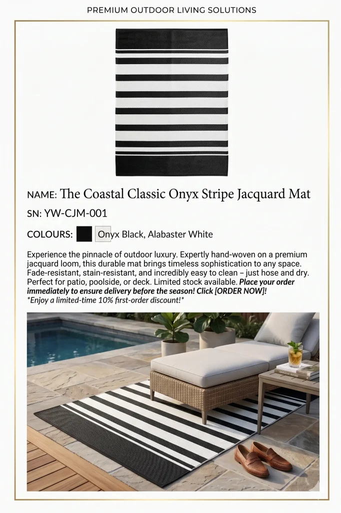 Classic Oynx Stripe Mat