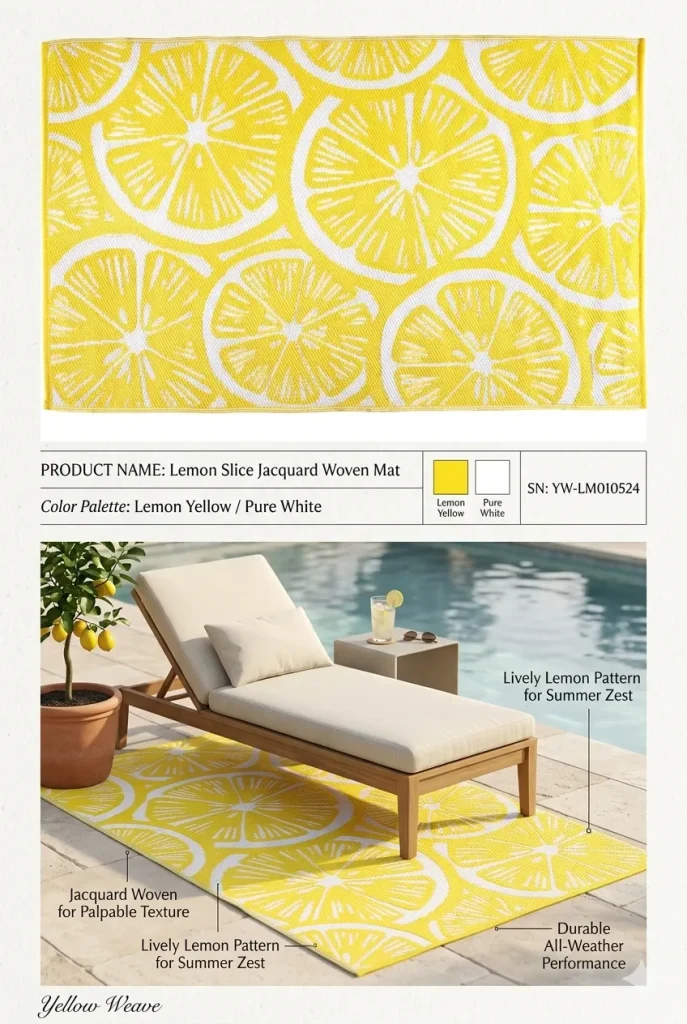 Big Lemon Slice Mat
